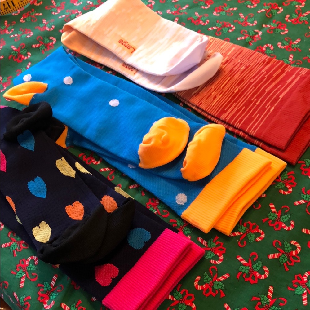 Compression Colorful Patterned Socks Set - Picture 1 of 5
